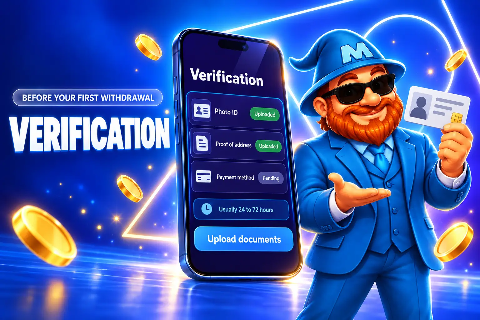 Identity verification documents for a Canadian Magic365 account